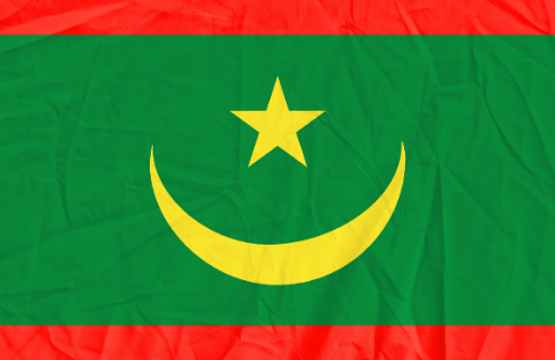 Image illustrating the big size flag of Mauritania