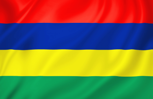 Image illustrating the big size flag of Mauritius