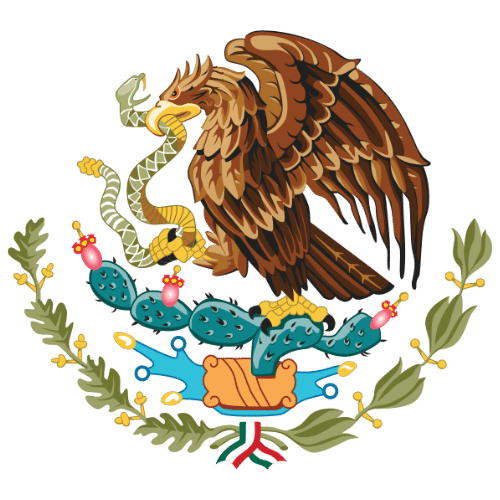 Image showing the big size coat of arms or embelem of Mexico