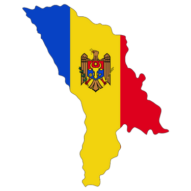 Pictorial representation of map of Moldova