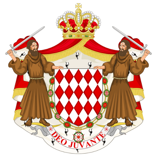 Image showing the big size coat of arms or embelem of Monaco