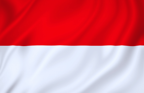 Image illustrating the big size flag of Monaco