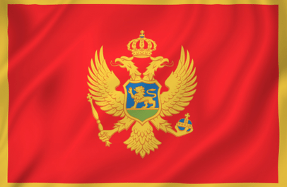 Image illustrating the flag of Montenegro