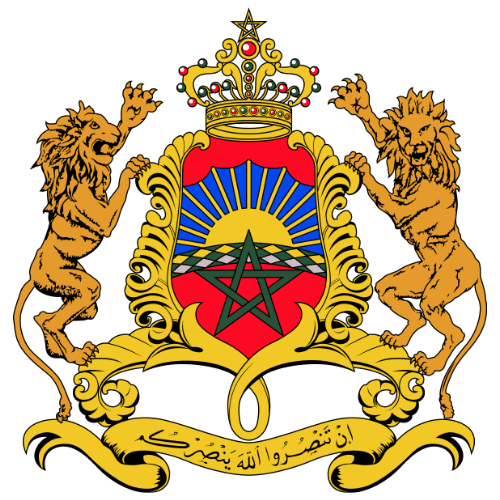 Image showing the big size coat of arms or embelem of Morocco