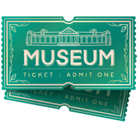 Image Describing Museum Entry Ticket