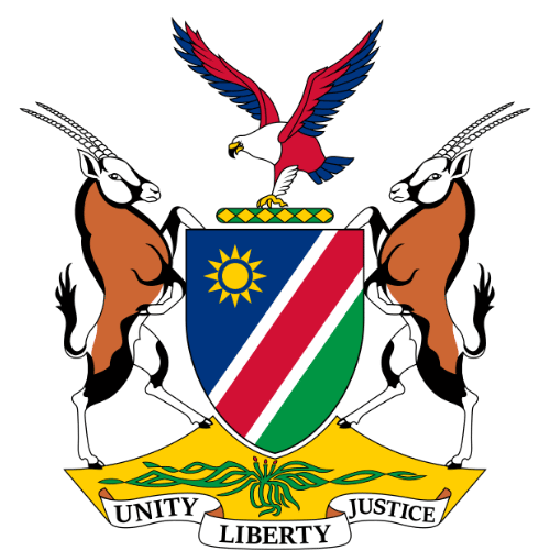 Image showing the big size coat of arms or embelem of Namibia