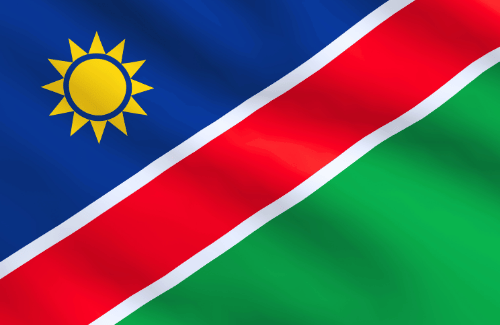 Image illustrating the big size flag of Namibia