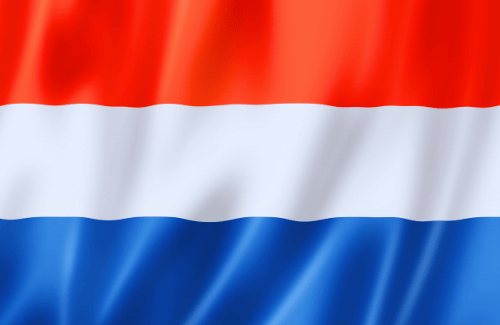 Image illustrating the big size flag of Netherlands