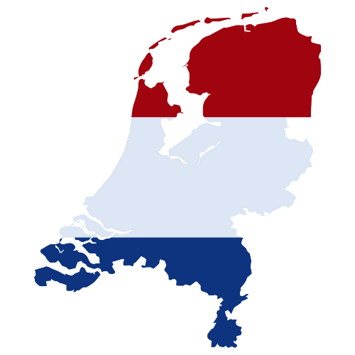 Pictorial representation of big size map of Netherlands