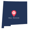 Pictorial representation of the map of New Mexico