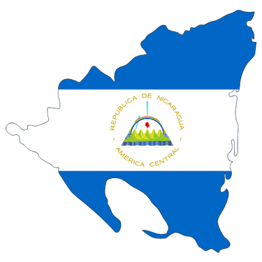 Pictorial representation of map of Nicaragua