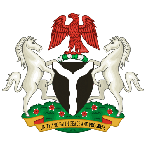 Image showing the big size coat of arms or embelem of Nigeria