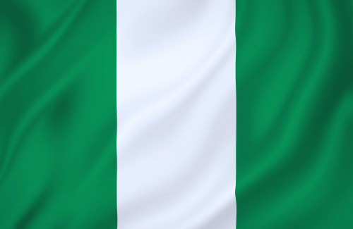 Image illustrating the big size flag of Nigeria