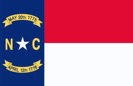 Image illustrating the flag of North Carolina