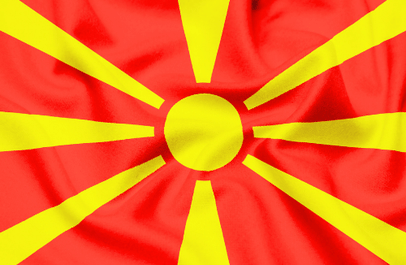 Image illustrating the flag of North Macedonia