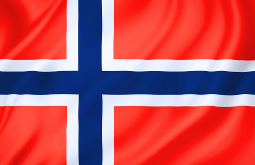 Image illustrating the big size flag of Norway