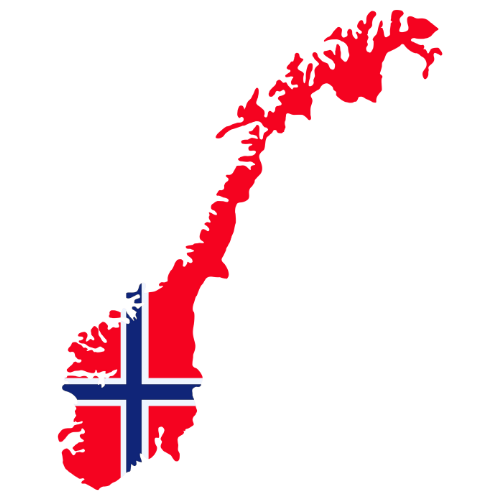 Pictorial representation of big size map of Norway