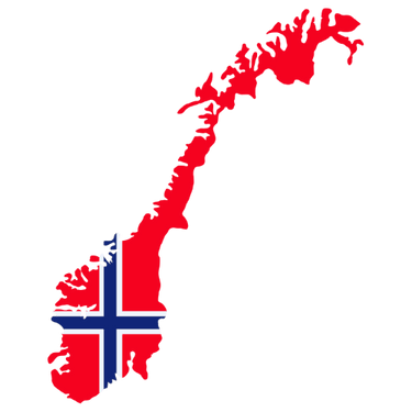 Pictorial representation of map of Norway