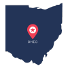 Pictorial representation of the map of Ohio