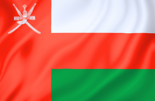 Image illustrating the big size flag of Oman