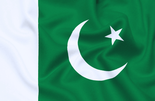 Image illustrating the big size flag of Pakistan