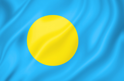 Image illustrating the flag of Palau