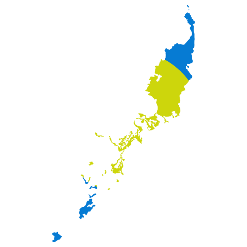 Pictorial representation of big size map of Palau