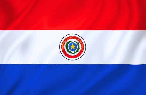 Image illustrating the big size flag of Paraguay