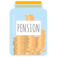 Image Describing Pension Contributions