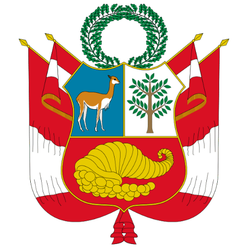 Image showing the big size coat of arms or embelem of Peru