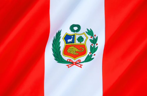 Image illustrating the big size flag of Peru