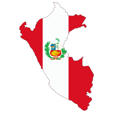 Pictorial representation of map of Peru