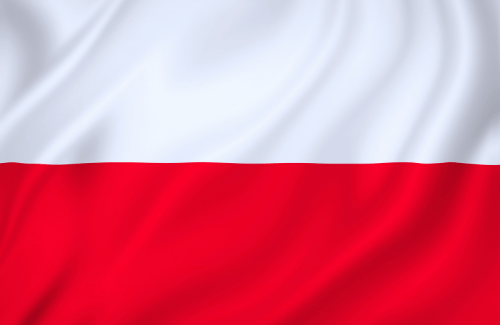 Image illustrating the big size flag of Poland