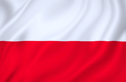 Image illustrating the flag of Poland