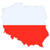 Pictorial representation of map of Poland