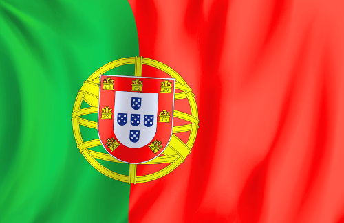 Image illustrating the big size flag of Portugal