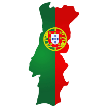 Pictorial representation of map of Portugal