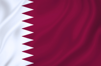 Image illustrating the flag of Qatar