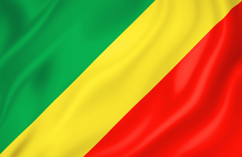 Image illustrating the big size flag of Republic of the Congo