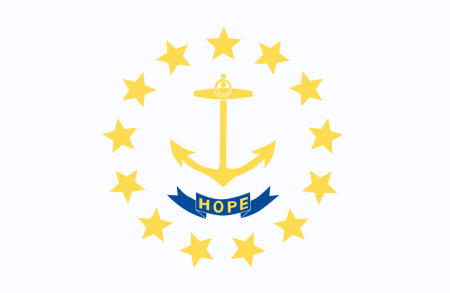 Image illustrating the flag of Rhode Island