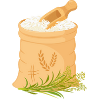 Image Describing rice cost per month