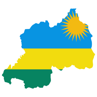 Pictorial representation of map of Rwanda