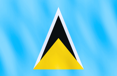 Image illustrating the flag of Saint Lucia