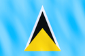 Image illustrating the flag of Saint Lucia