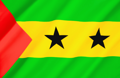 Image illustrating the flag of São Tomé and Príncipe