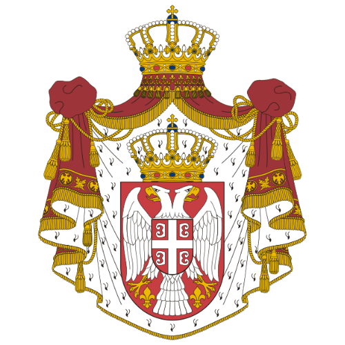 Image showing the big size coat of arms or embelem of Serbia