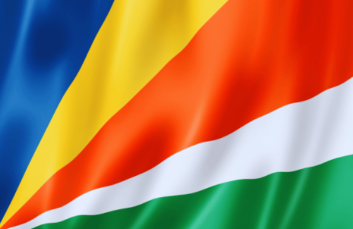 Image illustrating the big size flag of Seychelles