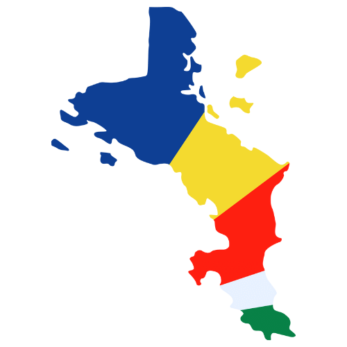 Pictorial representation of big size map of Seychelles