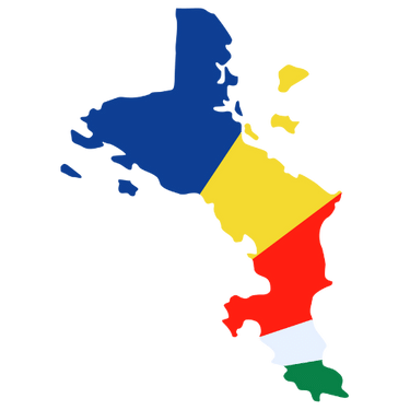 Pictorial representation of map of Seychelles