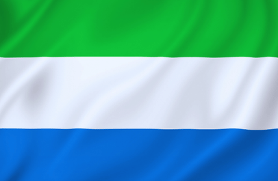 Image illustrating the flag of Sierra Leone